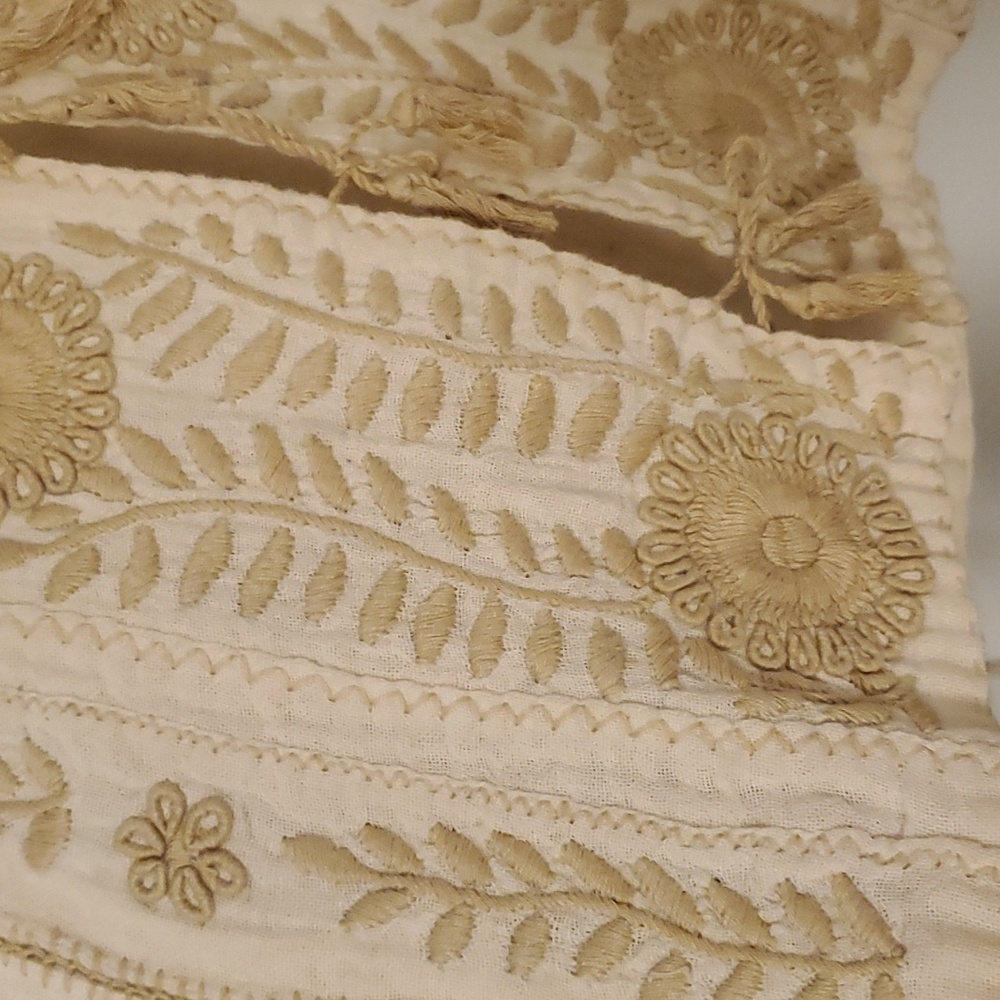 Vintage Mexican Jacket Tunic Embroidered Handmade - image 6